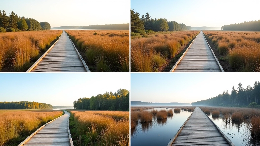 Keturių metų laikų lenčių takai — pavasaris, vasara, ruduo, žiema